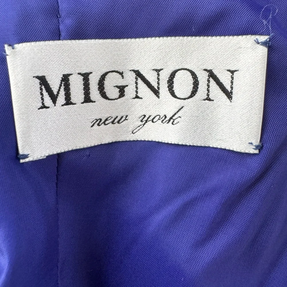 Vintage Mignon Deep Blue Strapless Gown - Picture 9 of 10